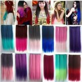 Mega Hair Aplique de Cabelo Colorido Colorful Hair Liso 60 cm