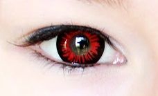 ♦ Lentes de Contato Cosplay Tokyo Ghoul Circle Lens Vermelha Ruby Halloween Twilight