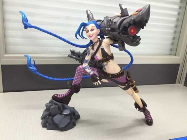 ♦ League of Legends Figure Jinx Boneca 22 cm LOL Loose Cannon