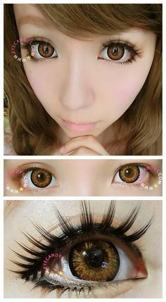 Geo Angel Brown Circle Lens Castanha Ayumi Kumicky